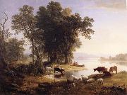 Asher Brown Durand Hudson River Looking Toward the Catskill oil painting reproduction